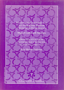 Portada: Estudio sobre la reforma a la Ley Federal para Prevenir y Eliminar la Discriminación