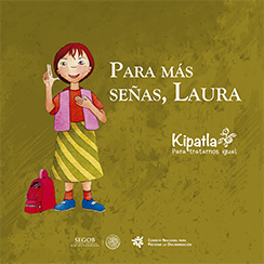 Portada: Para más señas, Laura