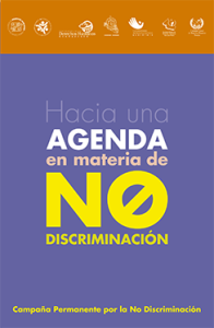 Portada: Folleto hacia una agenda en materia de no discriminación