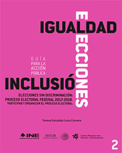 Portada: Guía para la acción pública: Elecciones sin discriminación 2. Participar y organizar el proceso electoral