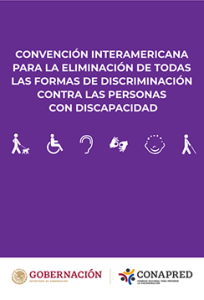 Portada: Folleto informativo sobre la convención interamericana para la eliminación de todas las formas de discriminación contra las personas con discapacidad